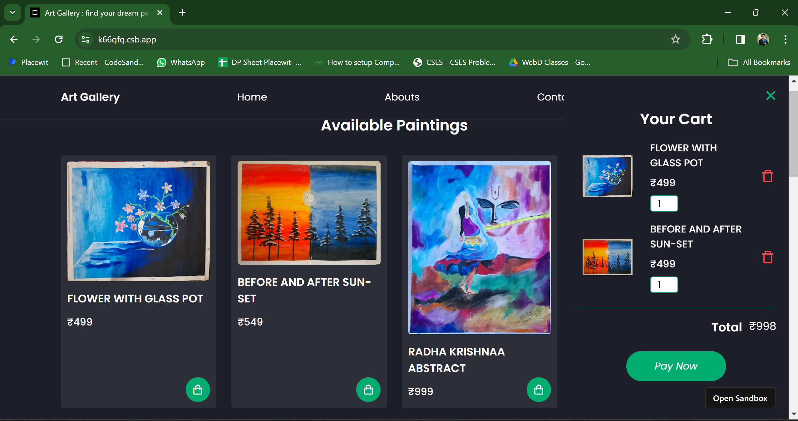 Art gallery image