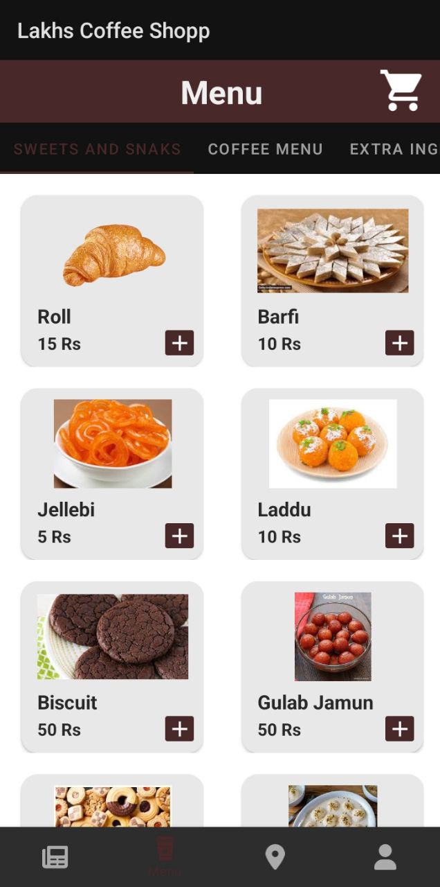 Coffee shopp app